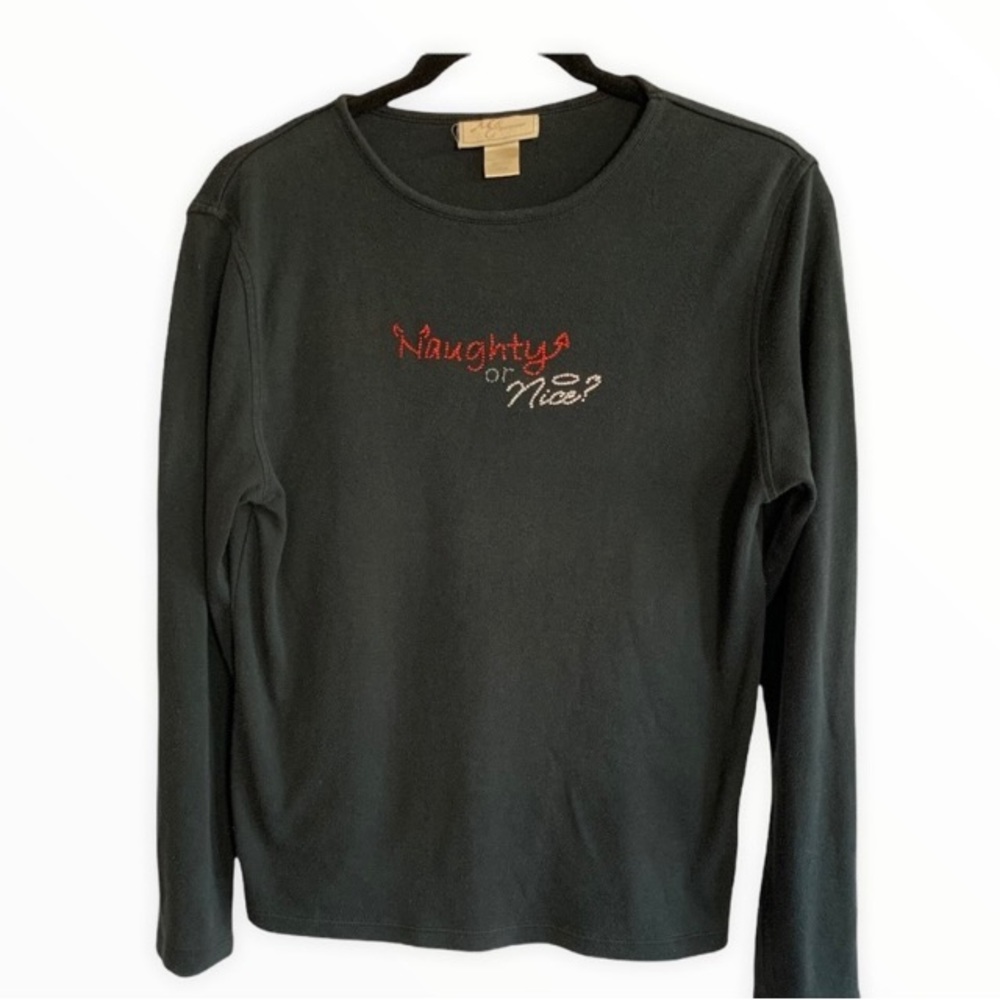 M & C Sportswear Vintage Christmas Tee Shirt Sz L